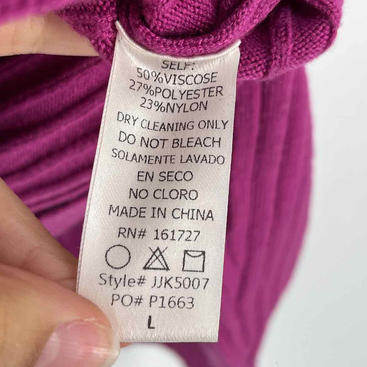 Size L HUDSON GREY Purple Sweater