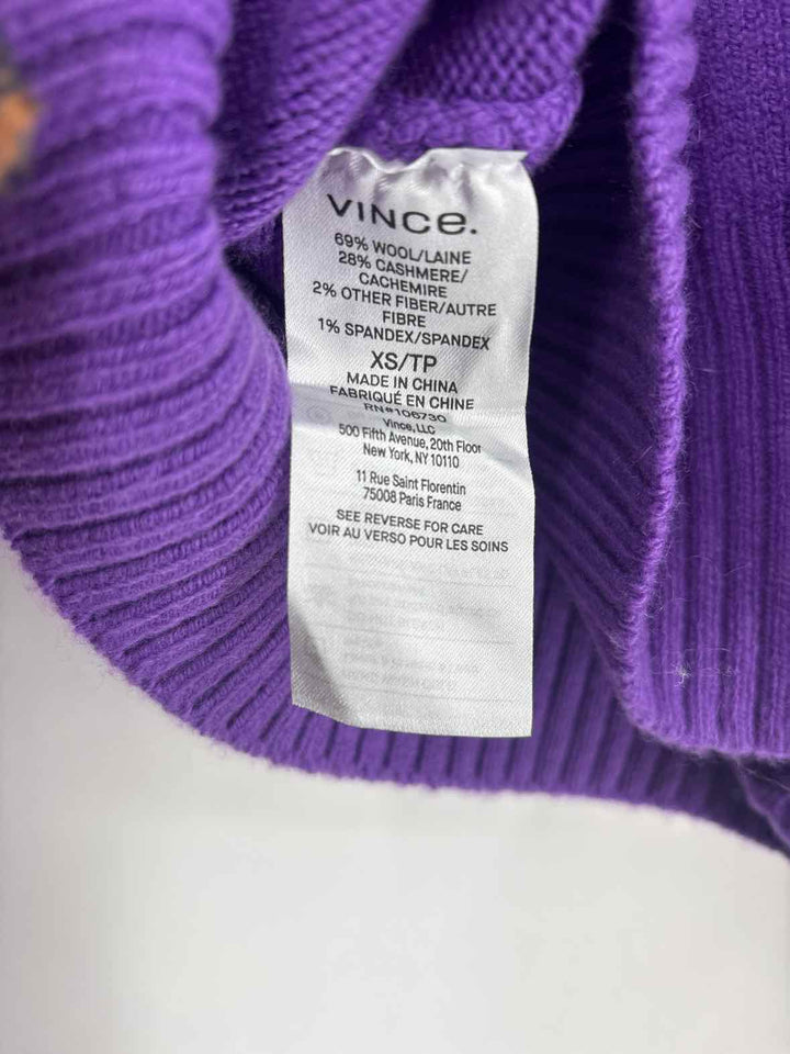 Size XS VINCE Purple Sweater