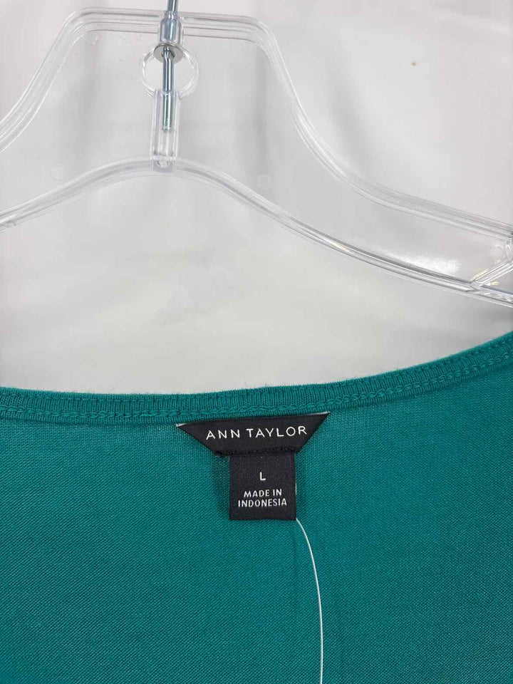 Size L Ann Taylor Green Shirt