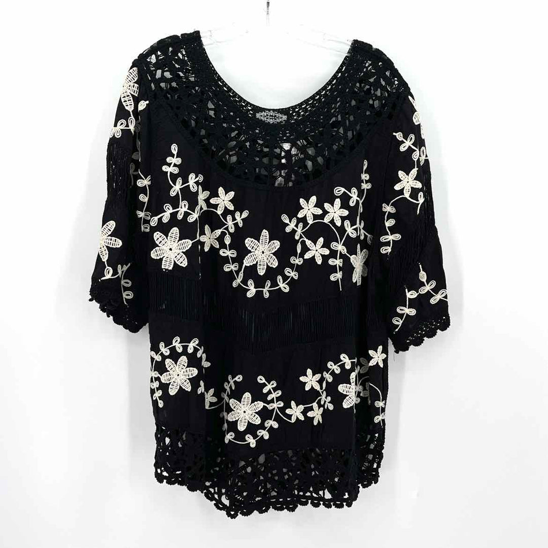 Size XL Black Lace Shirt