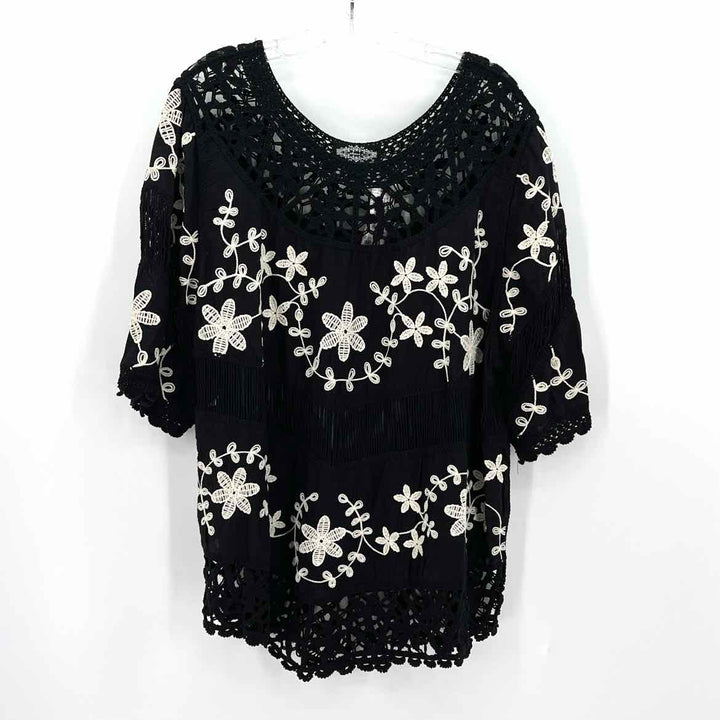 Size XL Black Lace Shirt