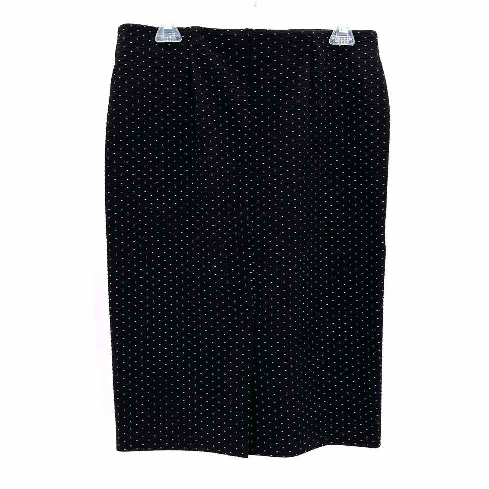 Size M LOFT Black Print Skirt