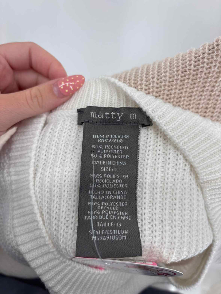 Size L matty m Multi-Color Sweater