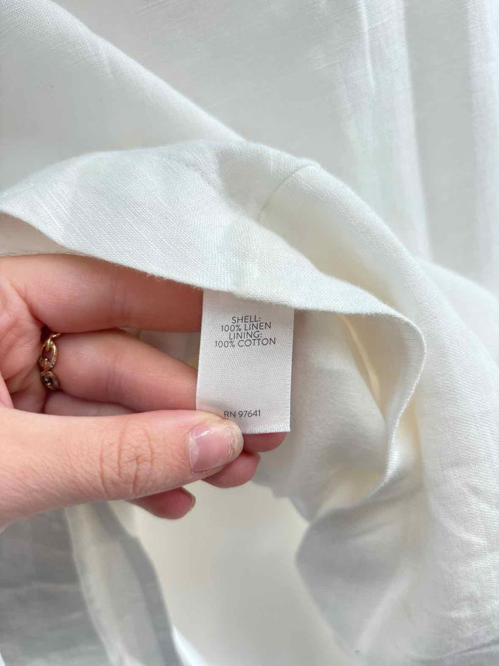 Size M J JILL White Dress