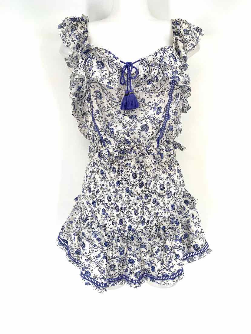 Size S Blue Print 2 PC Dress
