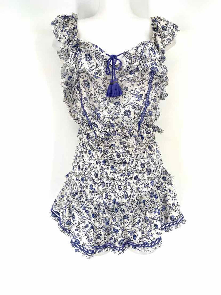 Size S Blue Print 2 PC Dress
