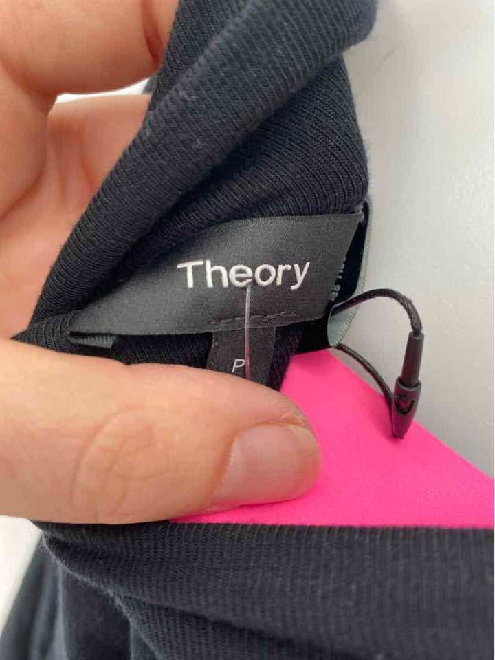 Size Petite THEORY Black Cotton Shirt