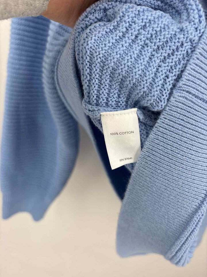 Size L J JILL Blue Knit Sweater