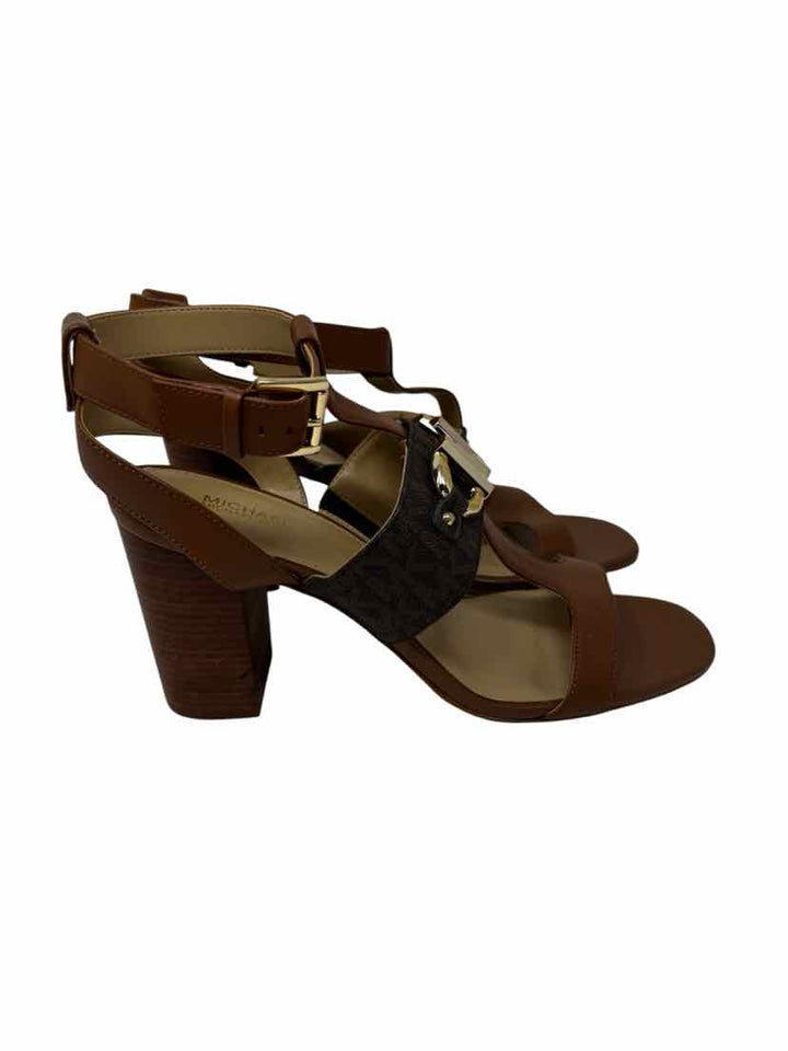 Shoe Size 9.5 Michael Kors Brown Leather Pumps