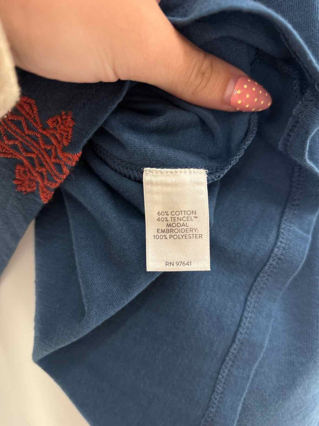 Size XL J JILL Navy Shirt