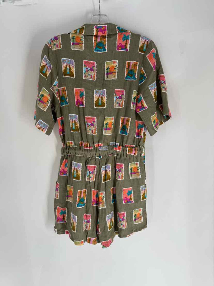 Size S Multi-Color Romper