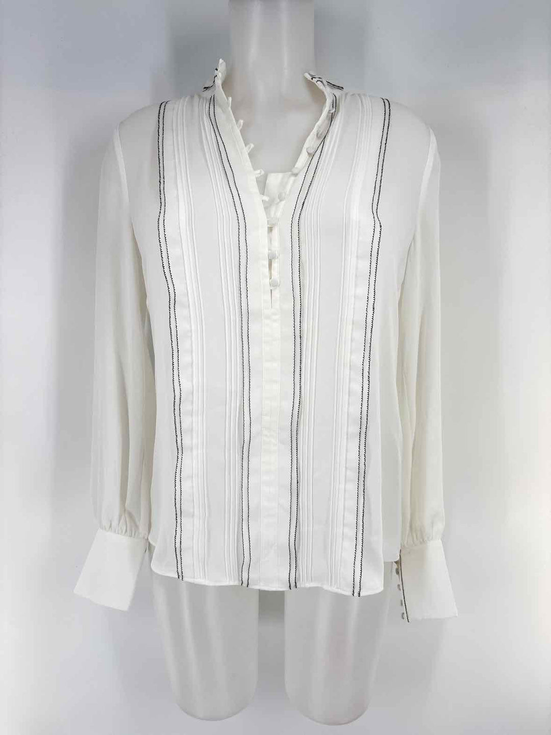 Size 6 White House Black Market White Shirt