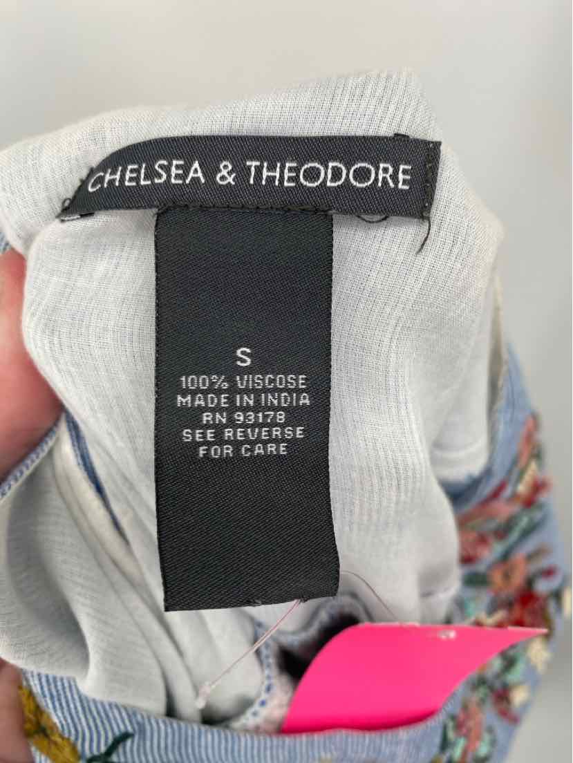 Size S CHELSEA & THEODORE Blue Dress