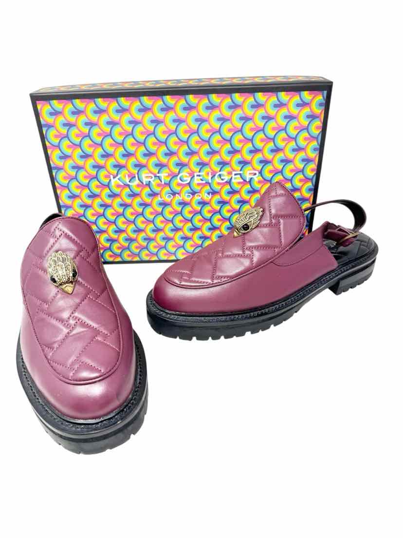 Shoe Size 11 Kurt Geiger Burgundy Leather Loafers