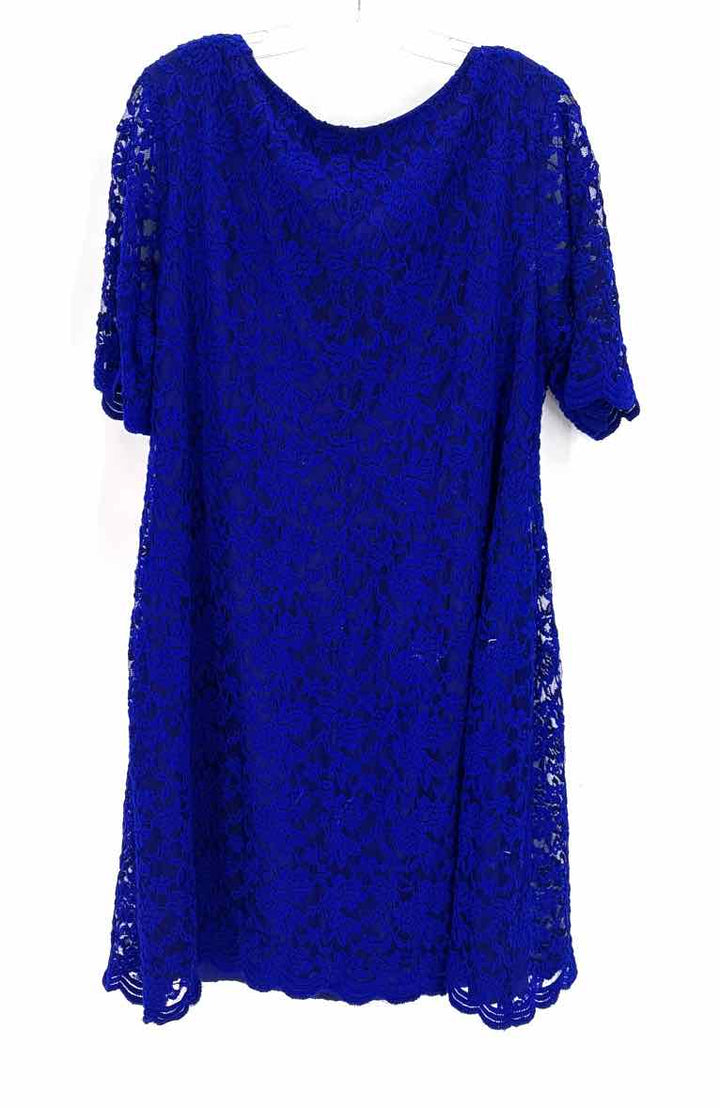Size 20 CONNECTED APPAREL Royal Blue Lace Dress