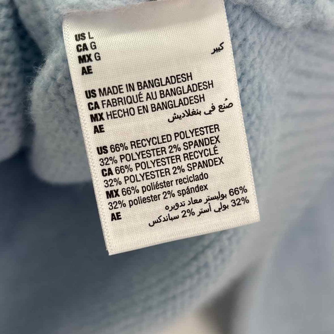 Size L ON 34TH Light Blue Knit Sweater