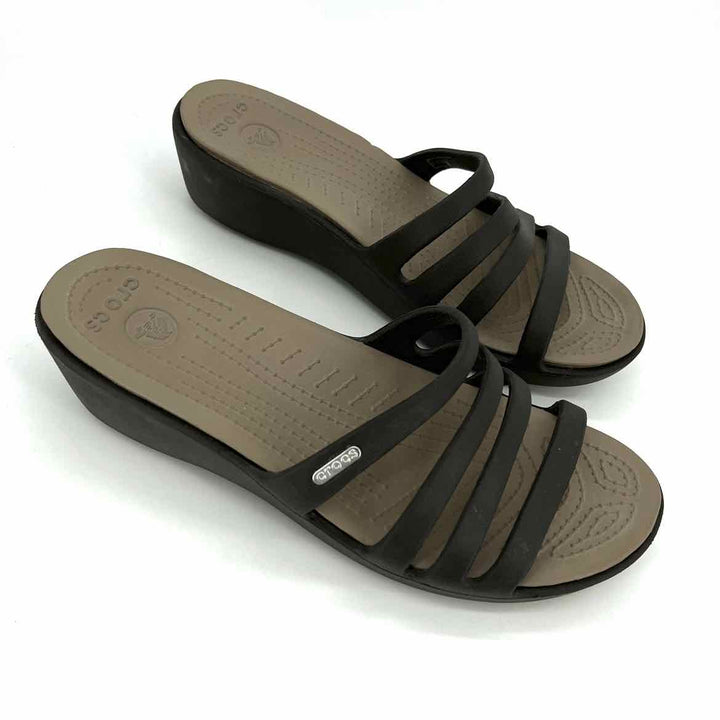 Shoe Size 10 Crocs Brown Sandals