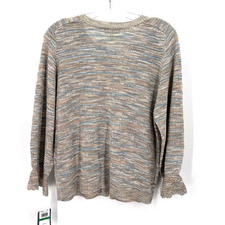 Size L DEMOCRACY Multi-Color Knit Cardigan