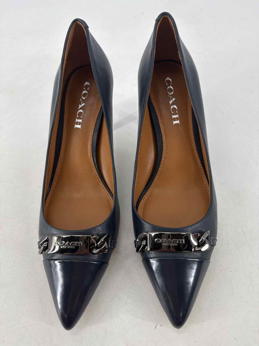 Shoe Size 7.5 Coach Navy Pumps