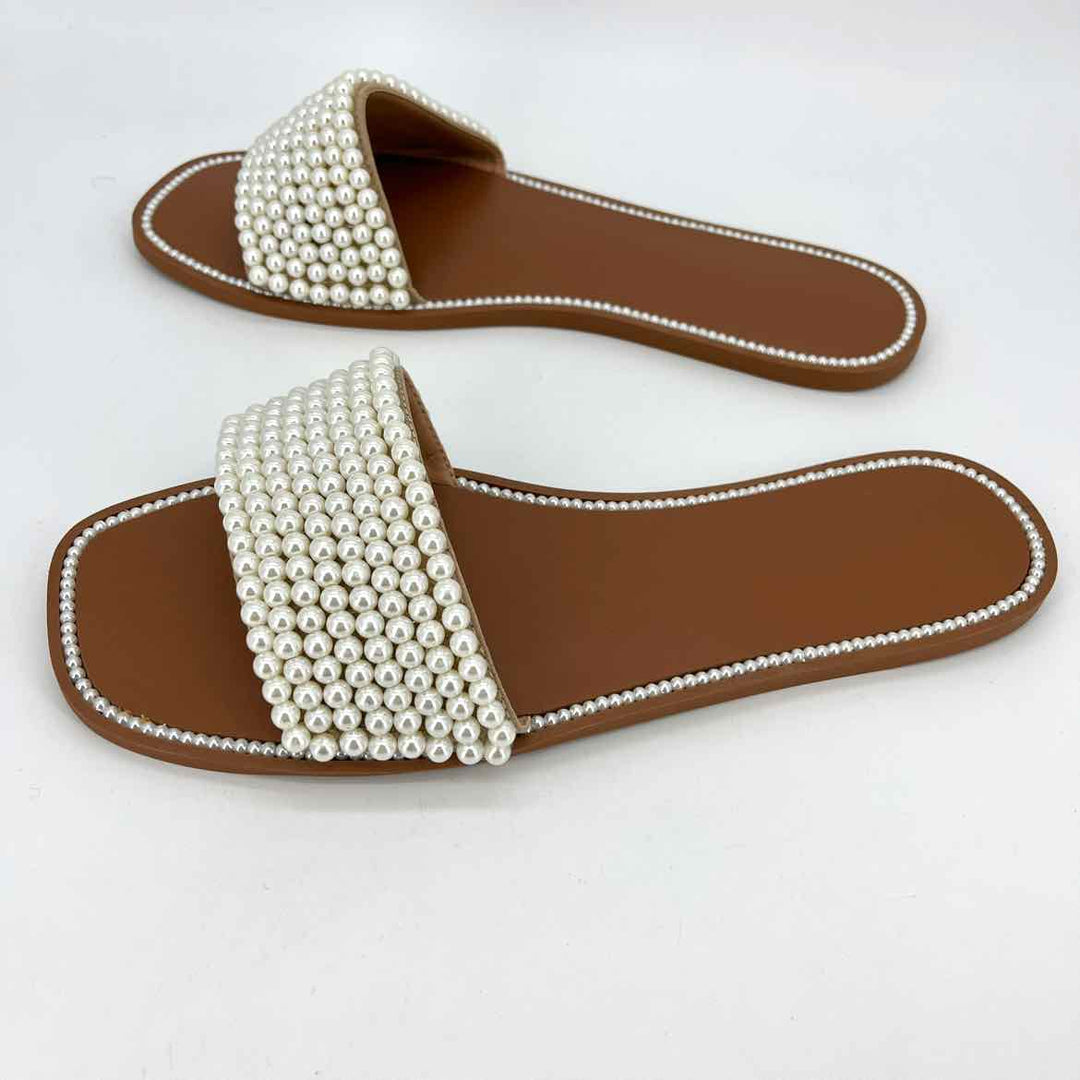 Shoe Size 12 INC Ivory Sandals