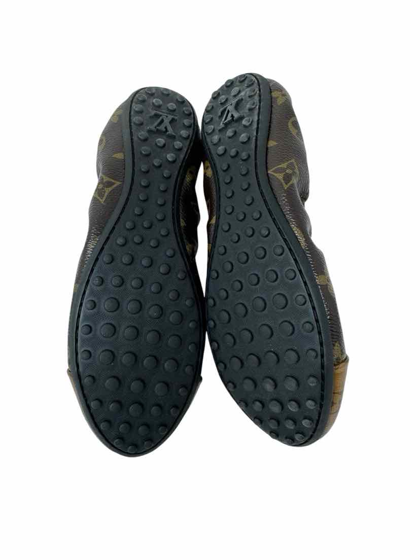 Shoe Size 38 Louis Vuitton Brown Leather Leather Luxury - Sandals