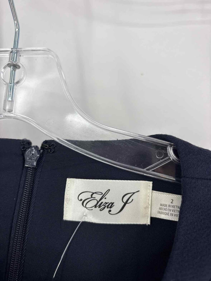 Size 2 ELIZA J Navy Dress