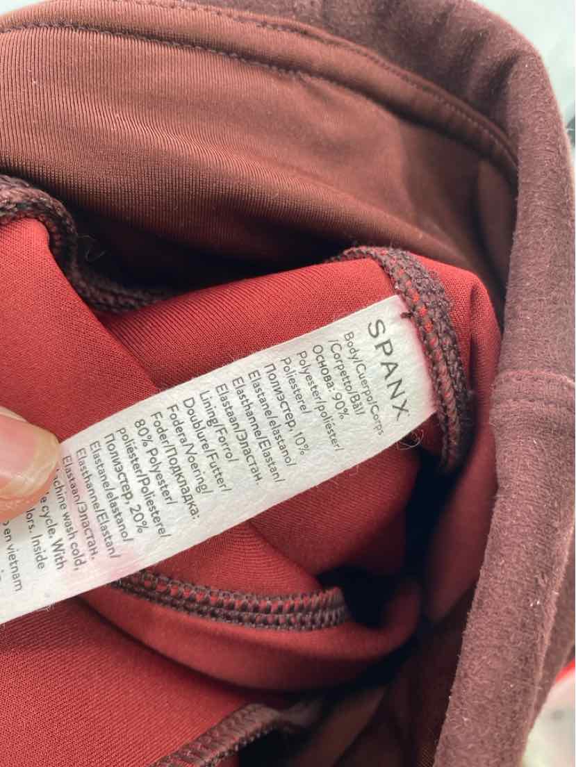 Size S SPANX Burgundy Suede Pants