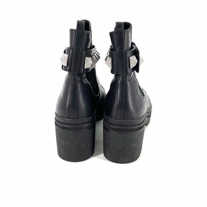 Shoe Size 7 Michael Kors Black Leather Boots