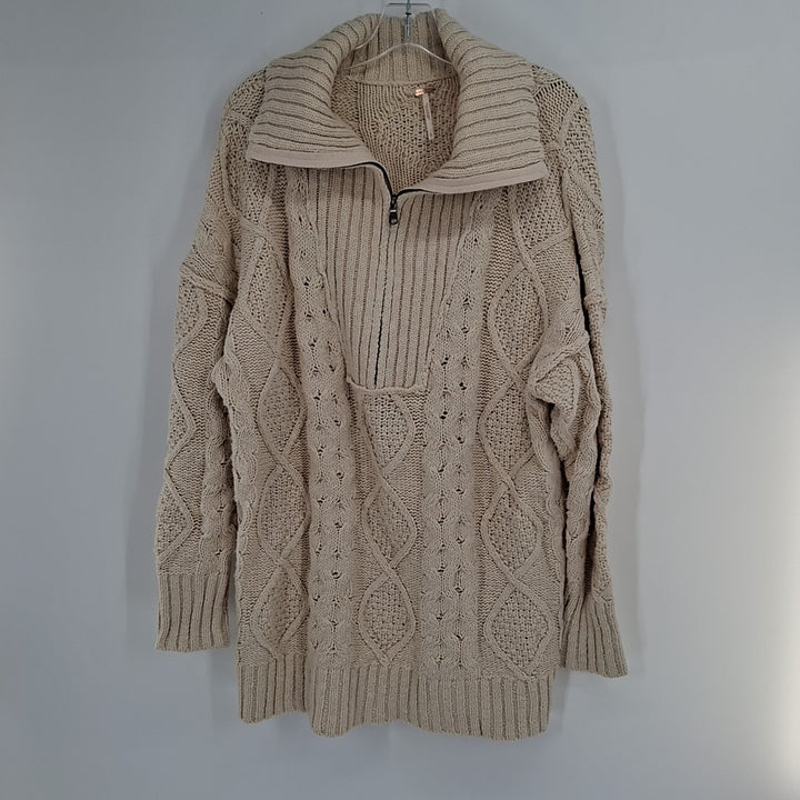 Size L FREE PEOPLE Ivory Knit Sweater