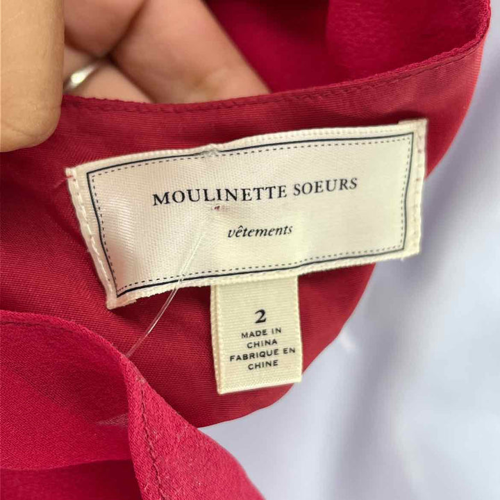 Size 2 Anthropologie Red Dress