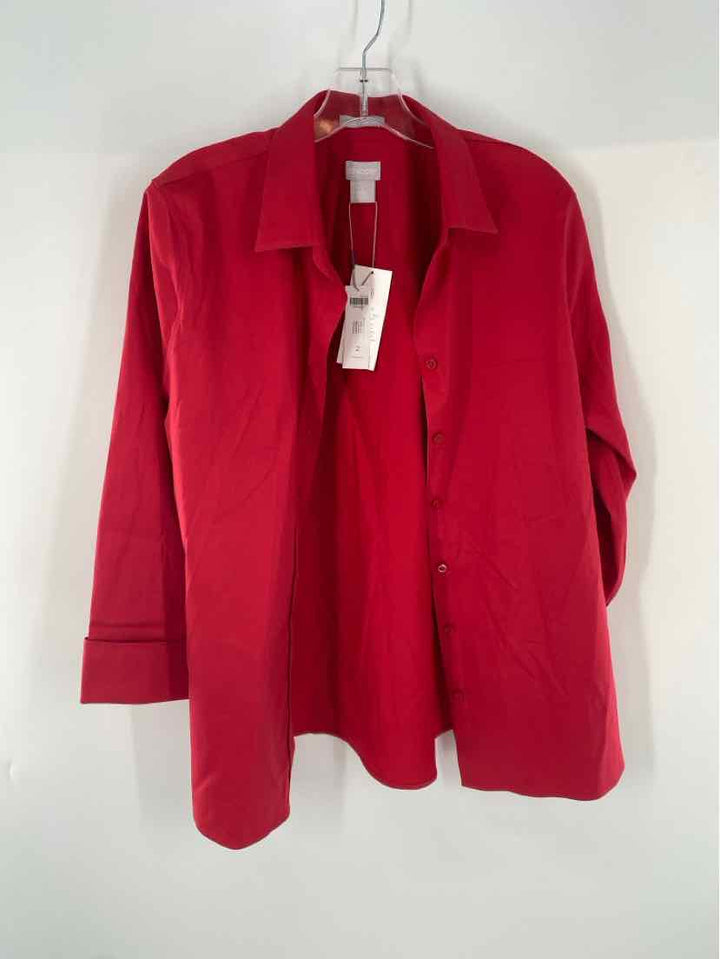 Size 12 Chico's Red Shirt