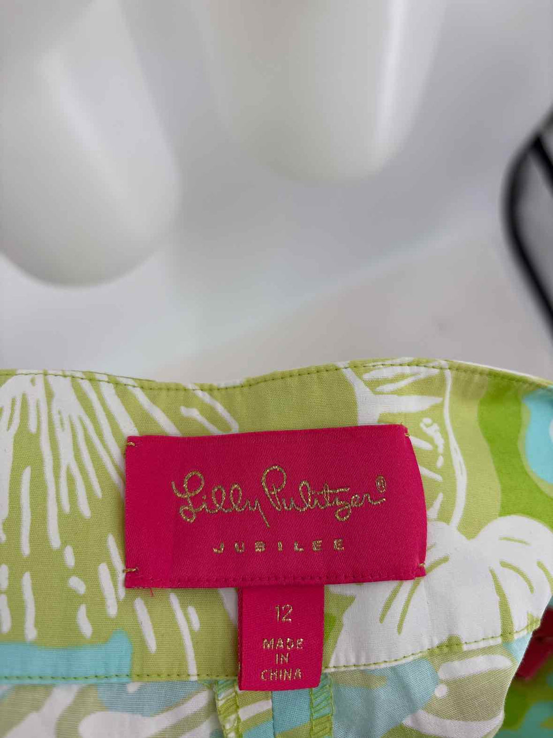 Size 12 Lilly Pulitzer Green Capri