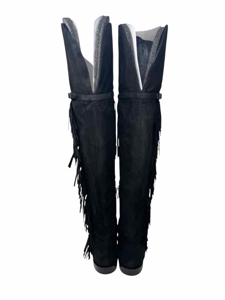 Shoe Size 8 Black Suede Luxury - Boots