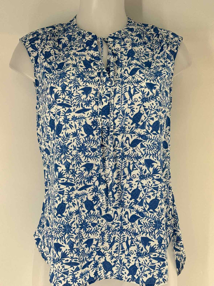 Size XS Vineyard Vines Blue Print Shirt
