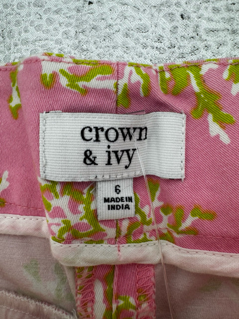 Size 6 CROWN & IVY Pink Shorts