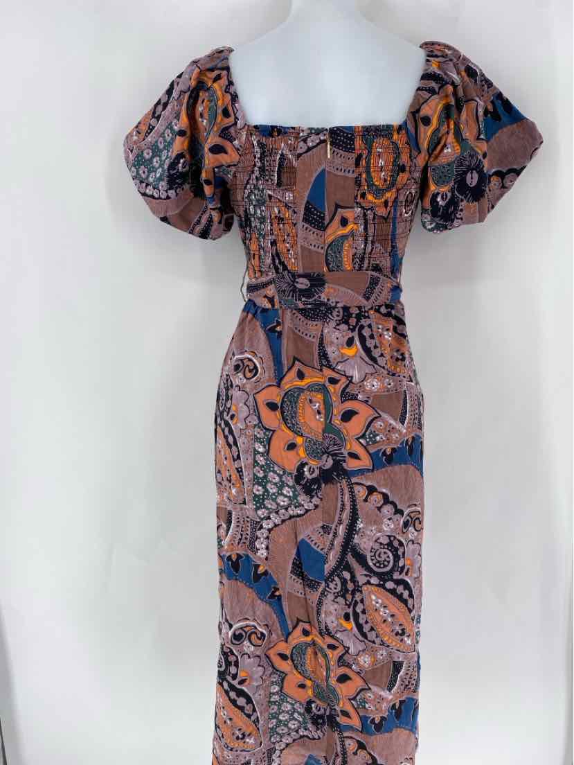 Size XS Purple Print Dress
