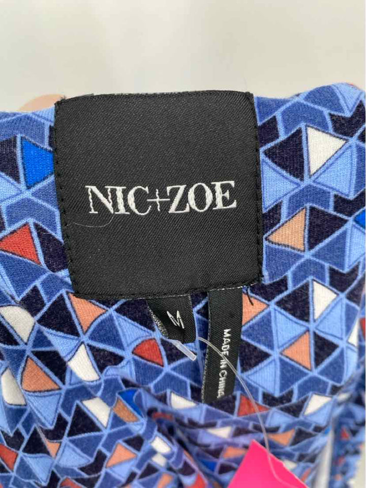 Size M NIC + ZOE Blue Print Dress