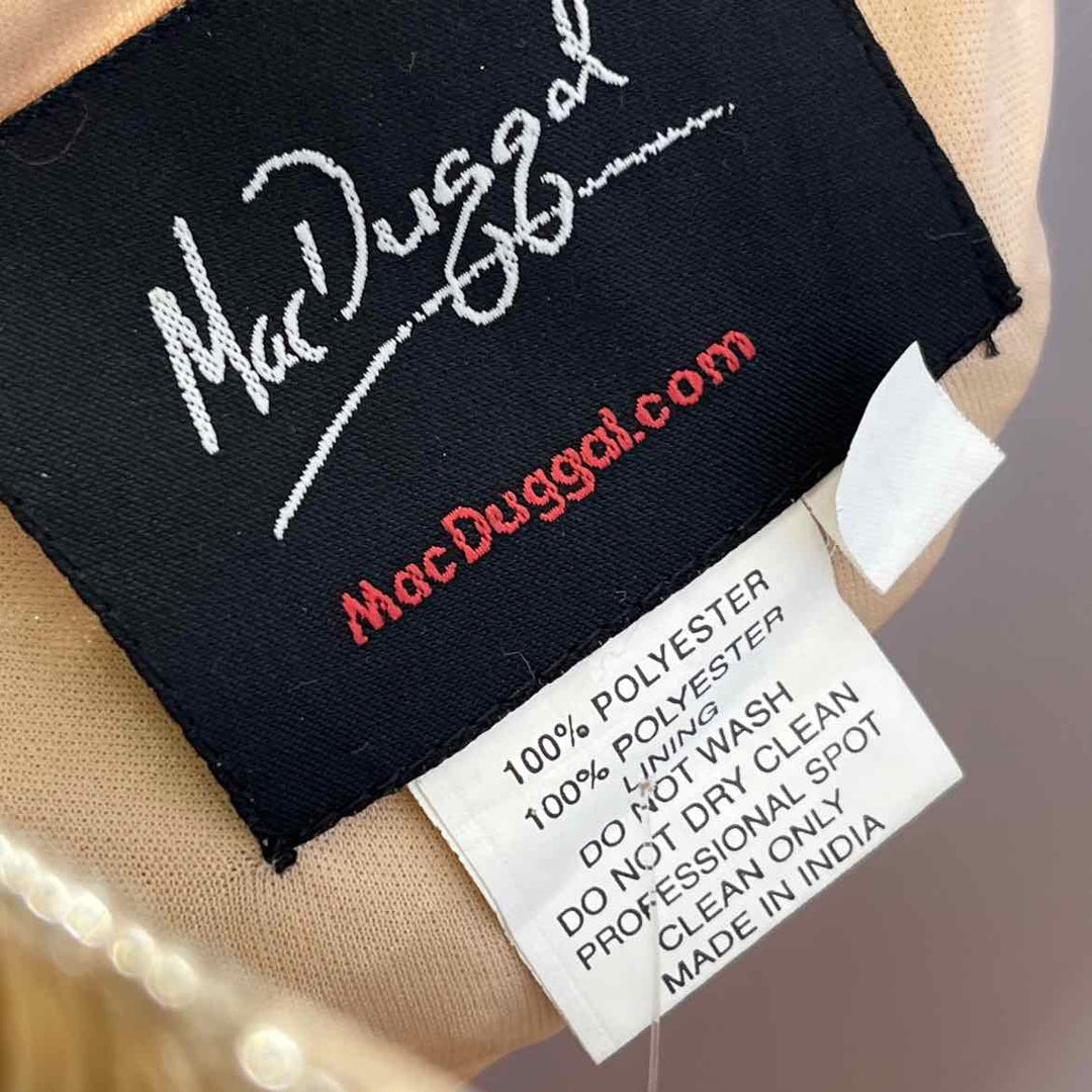 Size 16 MAC DUGGAL Champagne Dress