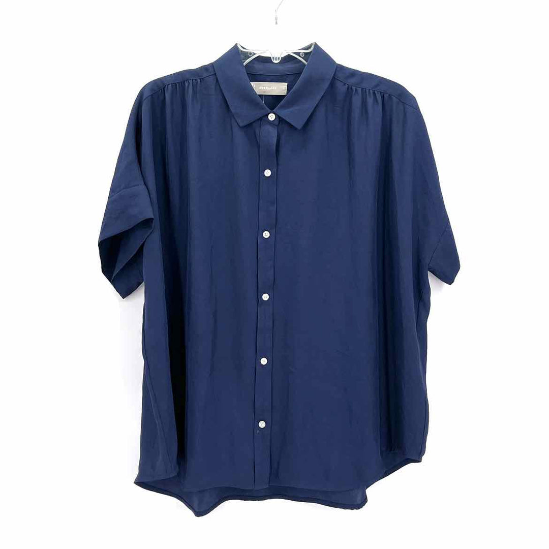 Size 12 EVERLANE Navy Shirt