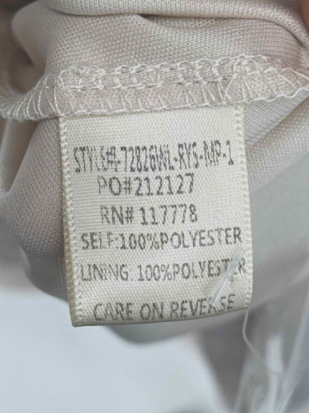 Size L Cream Dress