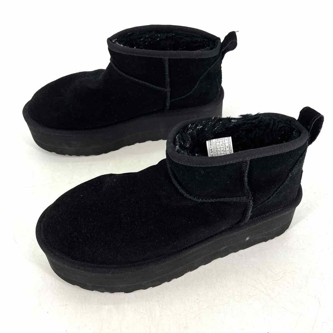 Shoe Size 10 Ugg Black Leather Boots