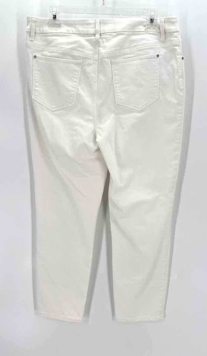 Size M/L Chico's White Denim Jeans
