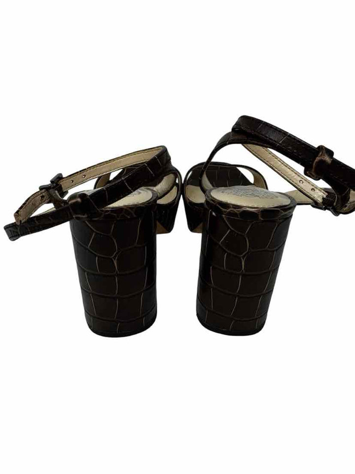Shoe Size 9.5 Vince Camuto Brown Leather Sandals