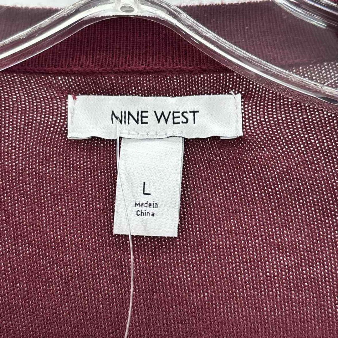 Size L Nine West Burgundy Sweater