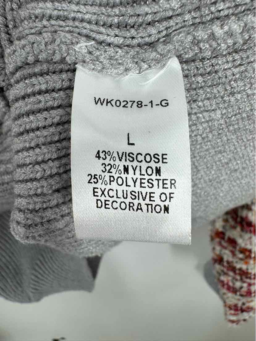 Size L THML Gray Sweater