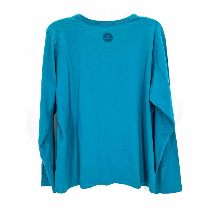 Size XL LIFE IS GOOD Turquoise Shirt