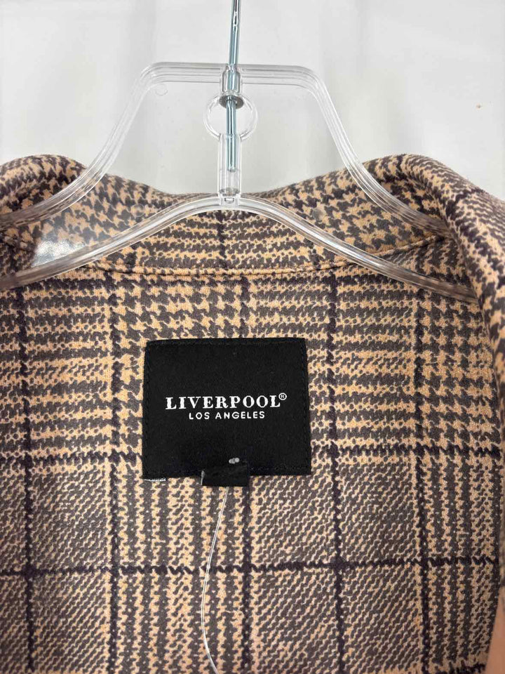 Size M LIVERPOOL Brown Print Blazer