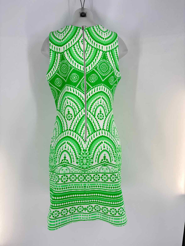 Size 12 Green Print Dress