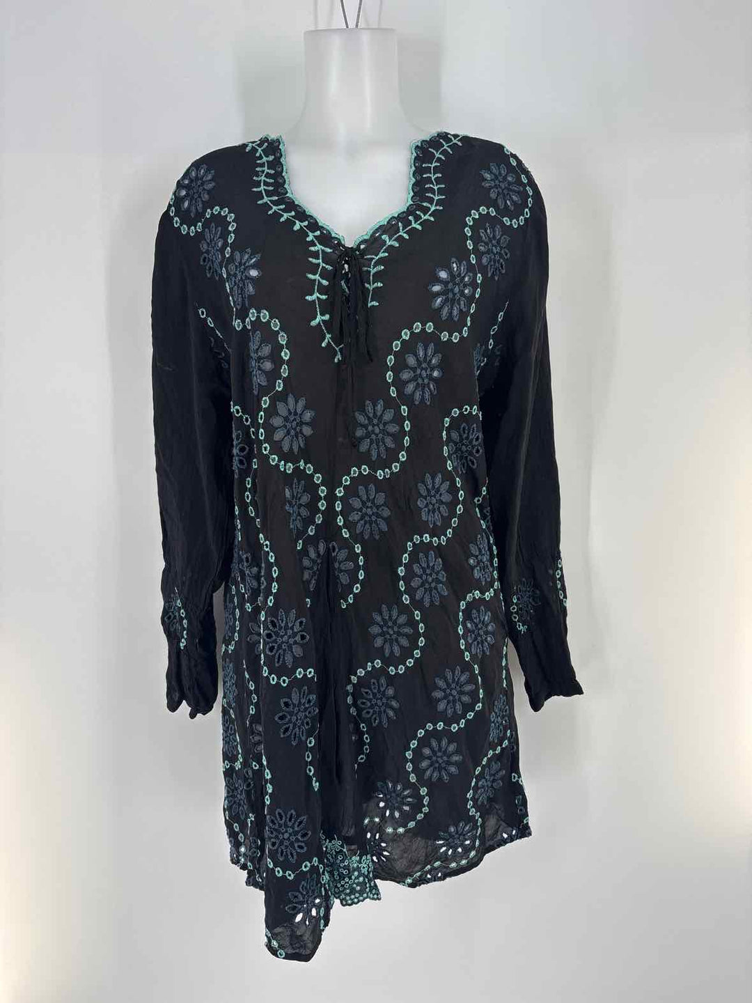 Size L Johnny Was Black Shirt