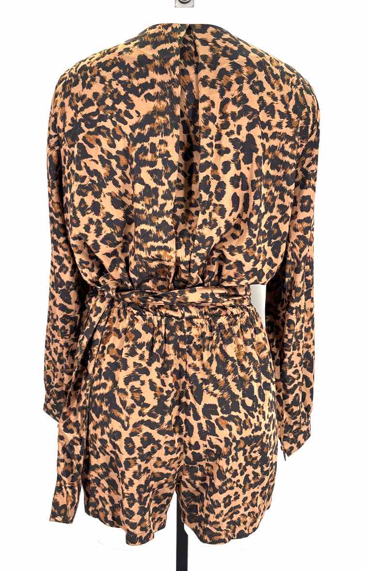 Size L OLIVACEOUS Brown Romper